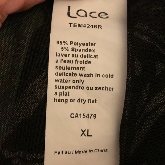 Lace brand colorful long flared free from style top with lining many colors XL - Picture 8 of 8